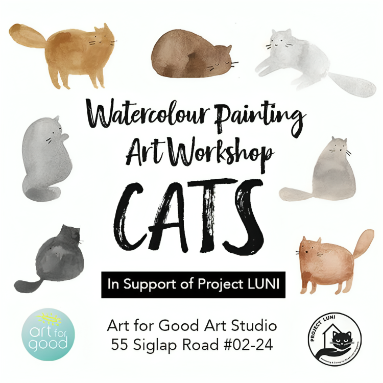  Cat-Themed Watercolour Painting Workshop