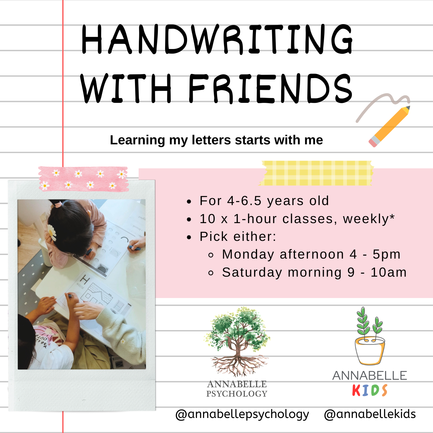 Handwriting With Friends (Every Monday OR Saturday) 