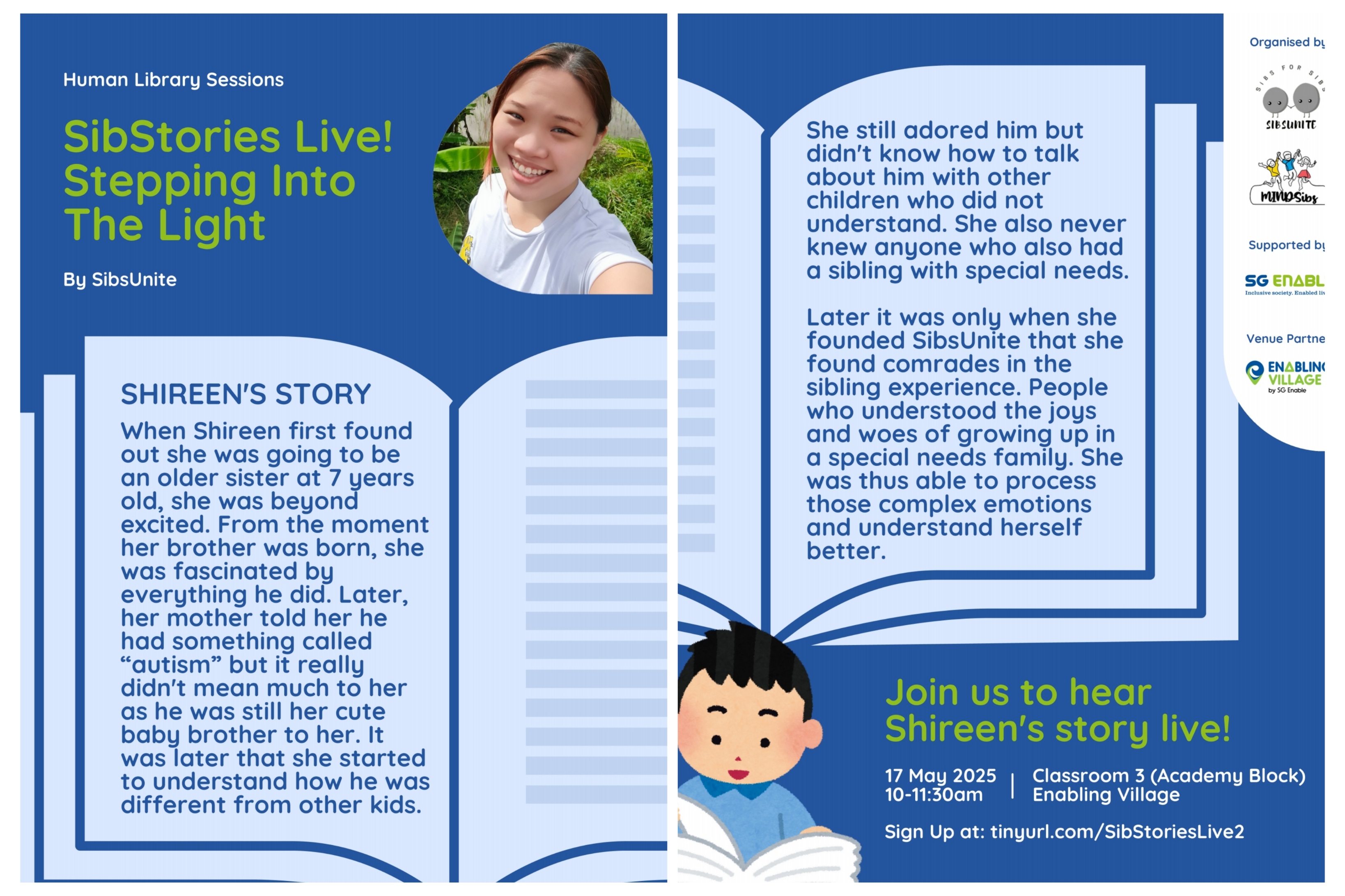 Sibstories Live! Chapter 2: Stepping Into The Light
