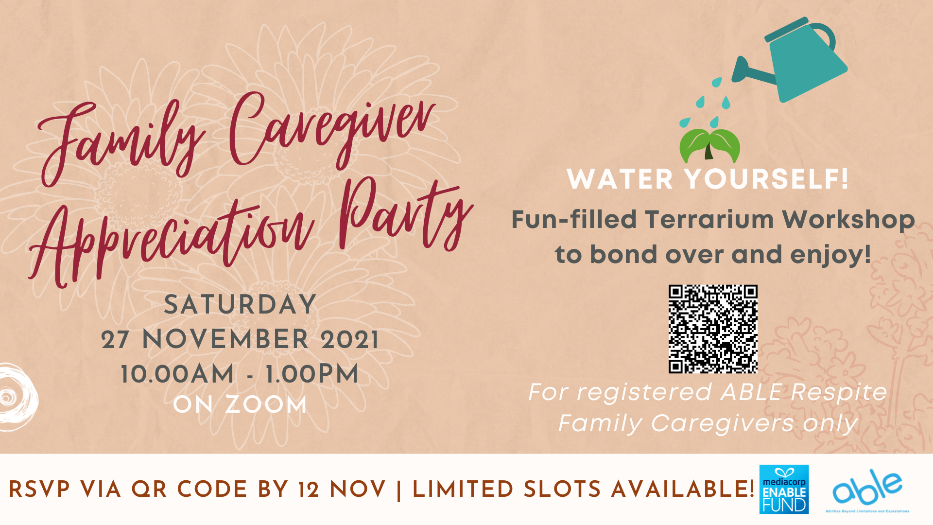 Water Yourself! | ABLE's Family Caregiver Appreciation Party